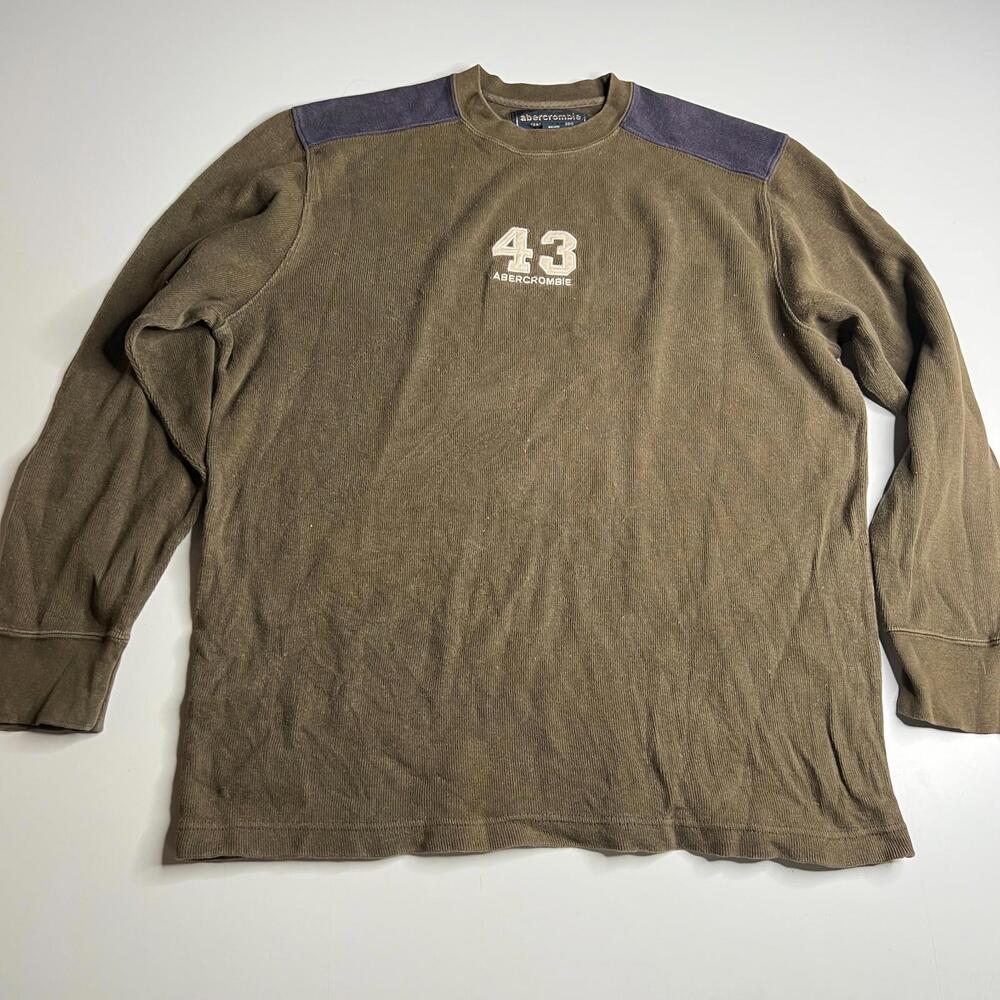 Vintage Abercrombie & Fitch 43 Sweatshirt Men’s XL Vintage Olive Green‎ Crewneck